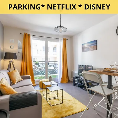The Sunshine- Appart Cosy Proche Paris-Disney Avec Parking Prive Dans Residence Meaux Buitenkant foto